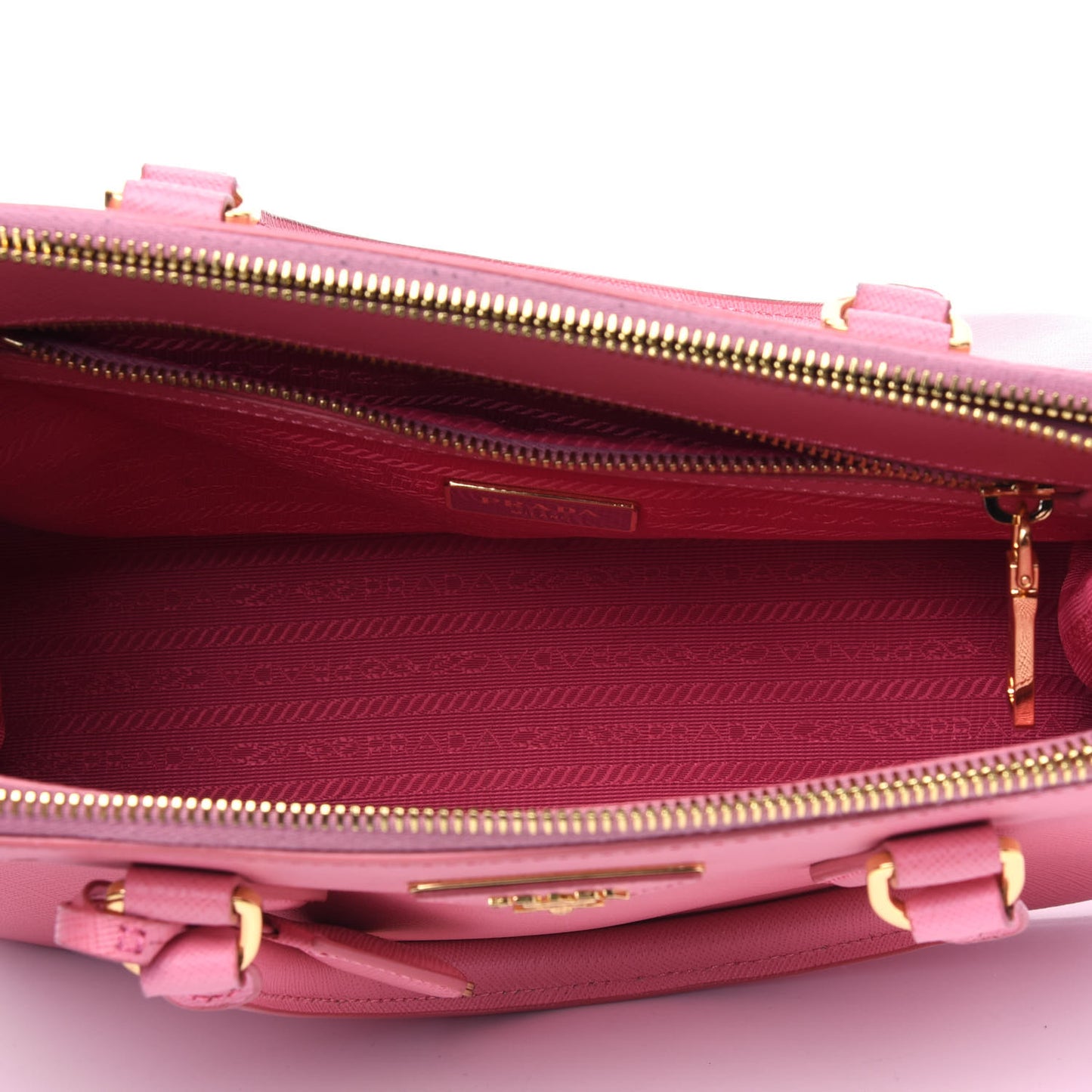 Saffiano Small Galleria Double Zip Tote Petalo