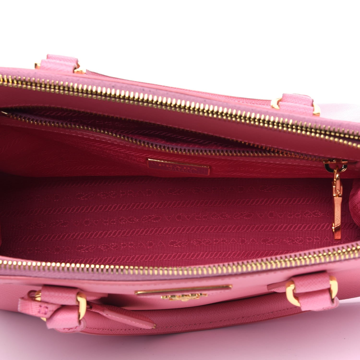 Prada Saffiano Small Galleria Double Zip Tote Petalo 5 of 6