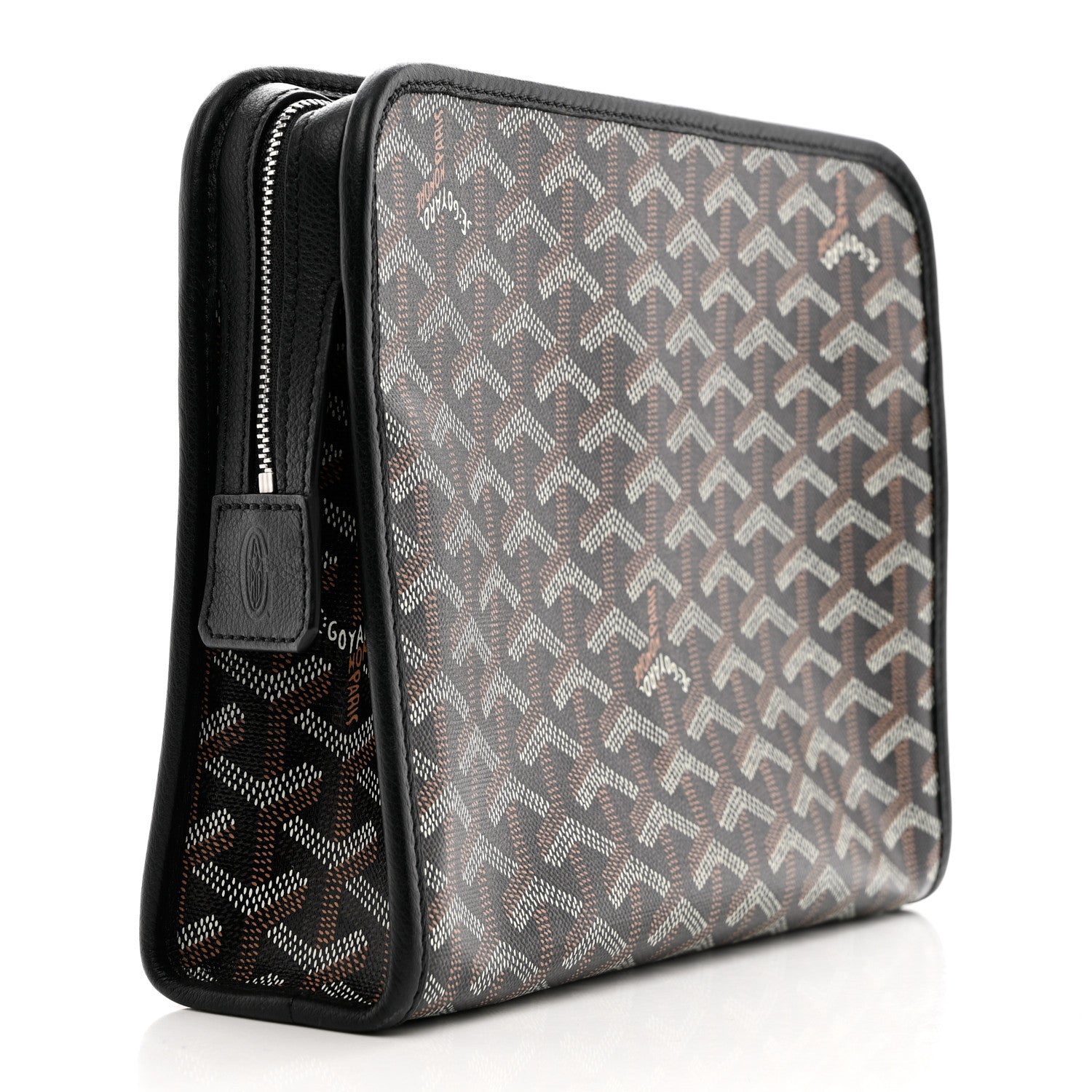 Goyard Goyardine Jouvence MM Toiletry Pouch Black 3 of 8