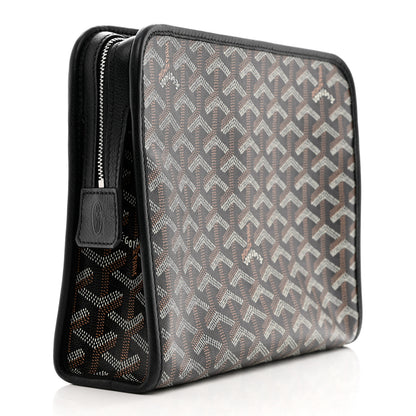 Goyard Goyardine Jouvence MM Toiletry Pouch Black 3 of 8