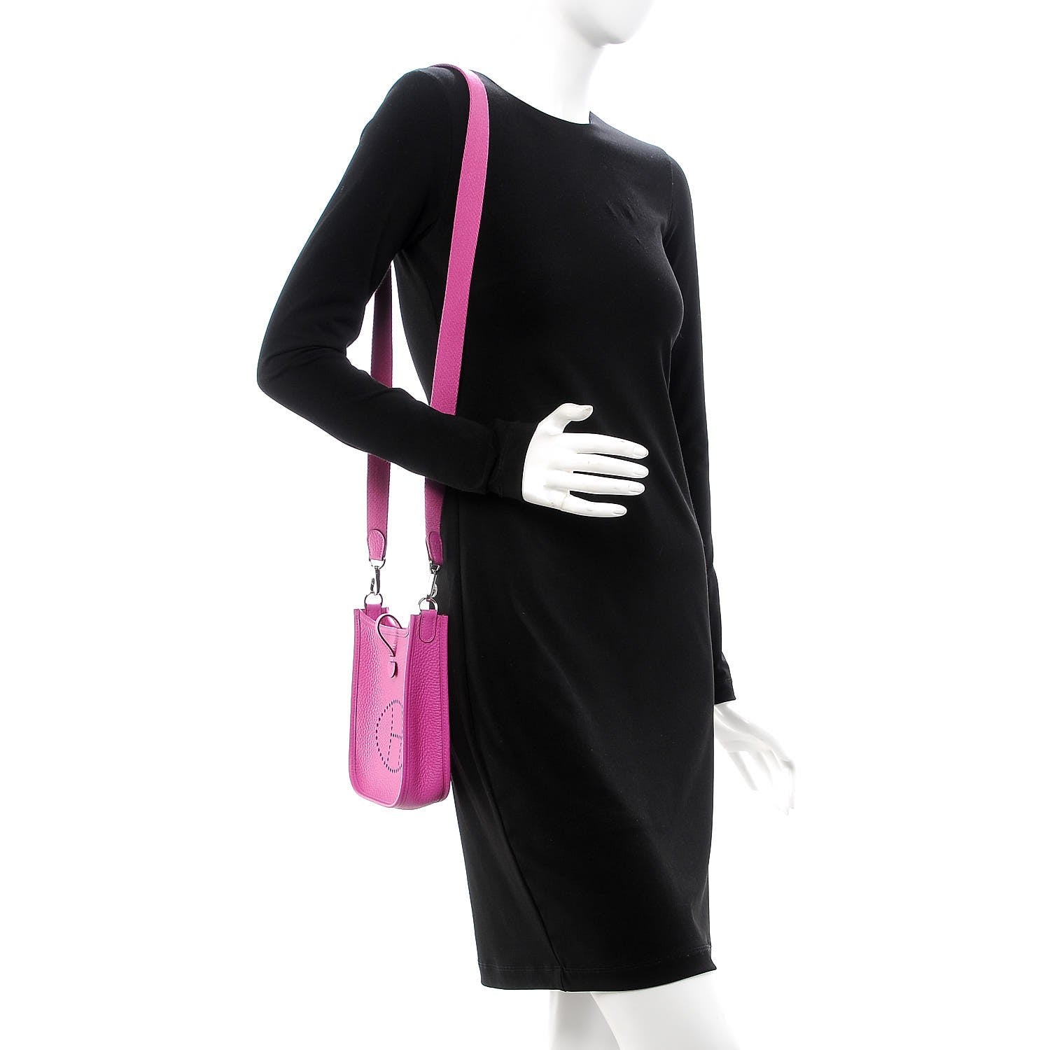 Hermes Taurillon Clemence Evelyne TPM Magnolia 2 of 8