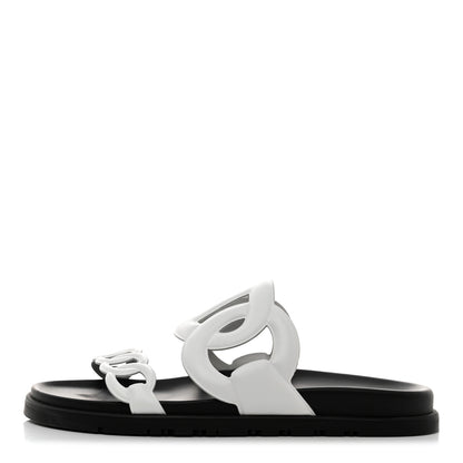 Hermes Nappa Womens Extra Sandals 39 White 1 of 9