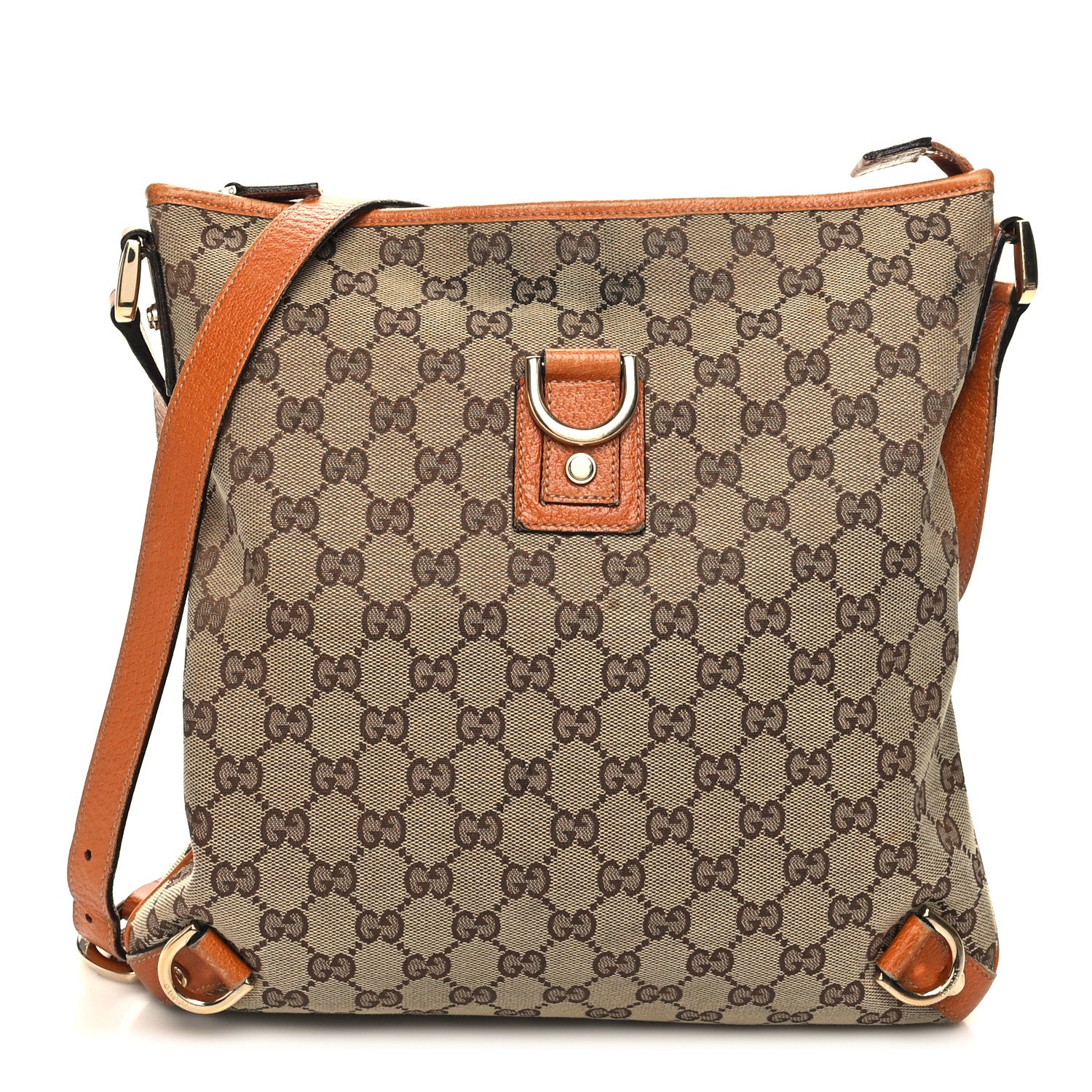 Gucci Monogram Abbey Messenger Bag Tan 1 of 13