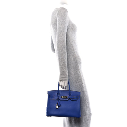 Hermes Epsom Candy Birkin 30 Bleu Electrique Mykonos 2 of 14