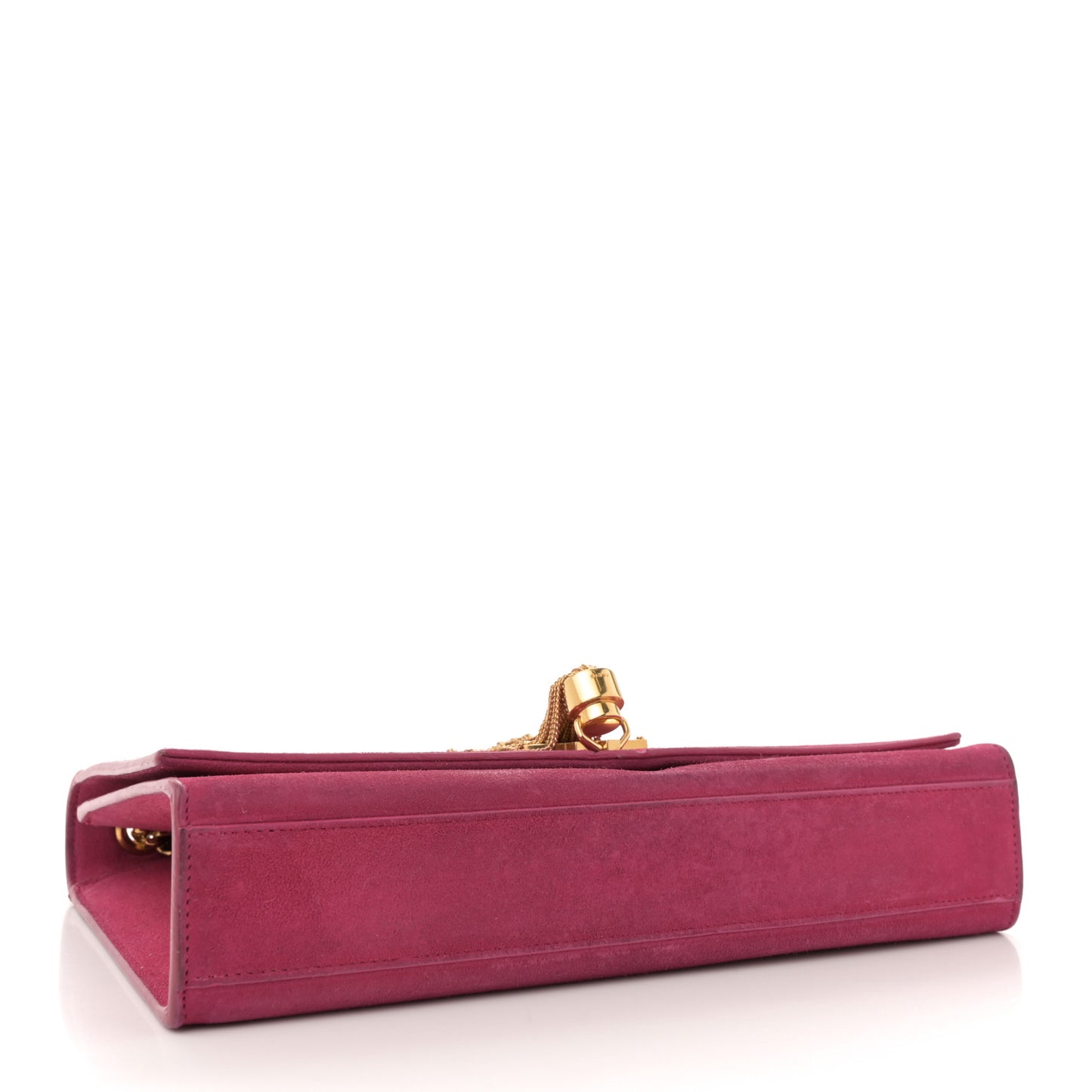 Suede Medium Monogram Kate Tassel Shoulder Bag Lipstick Fuchsia
