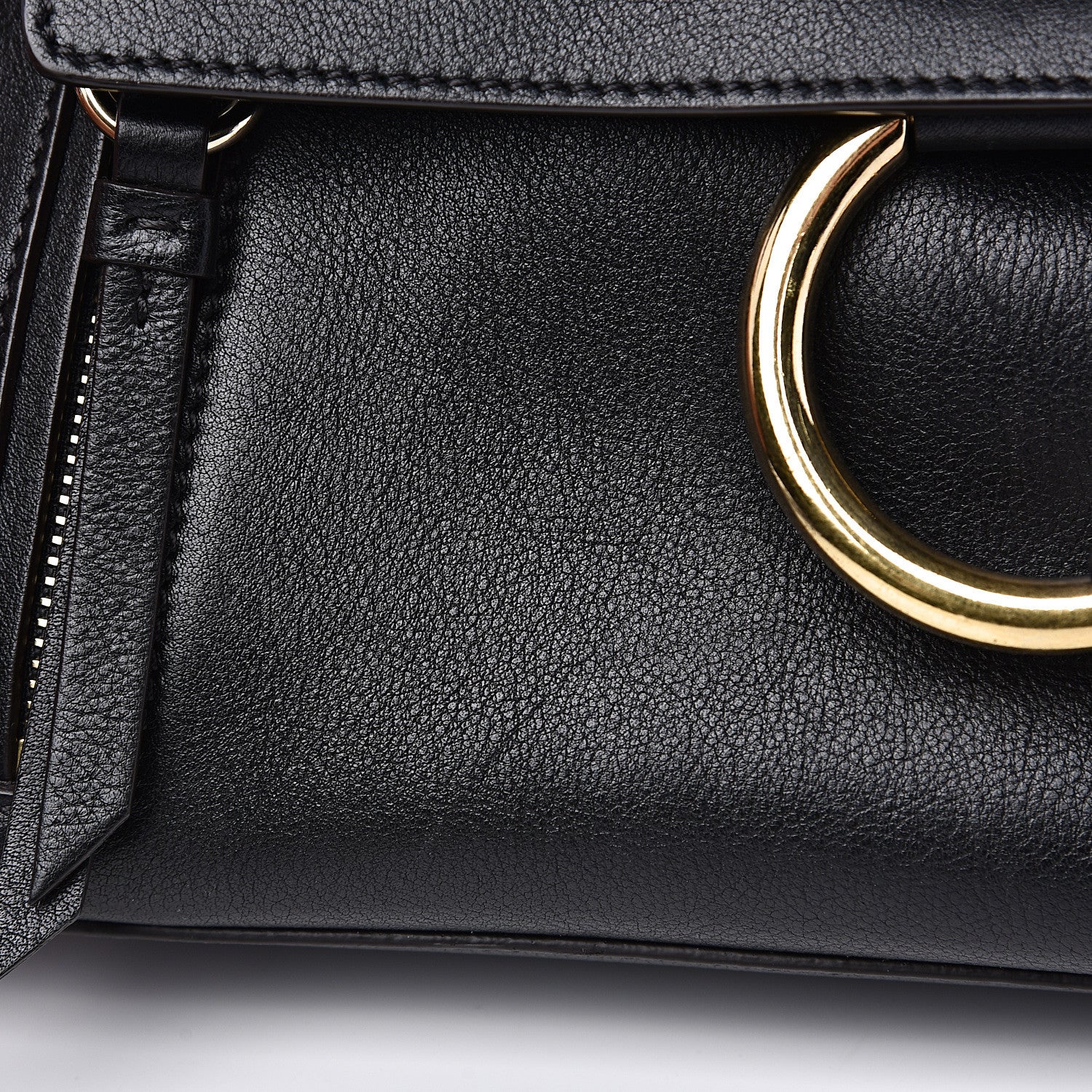 Chloe Calfskin Small Faye Day Shoulder Bag Black 7 of 12