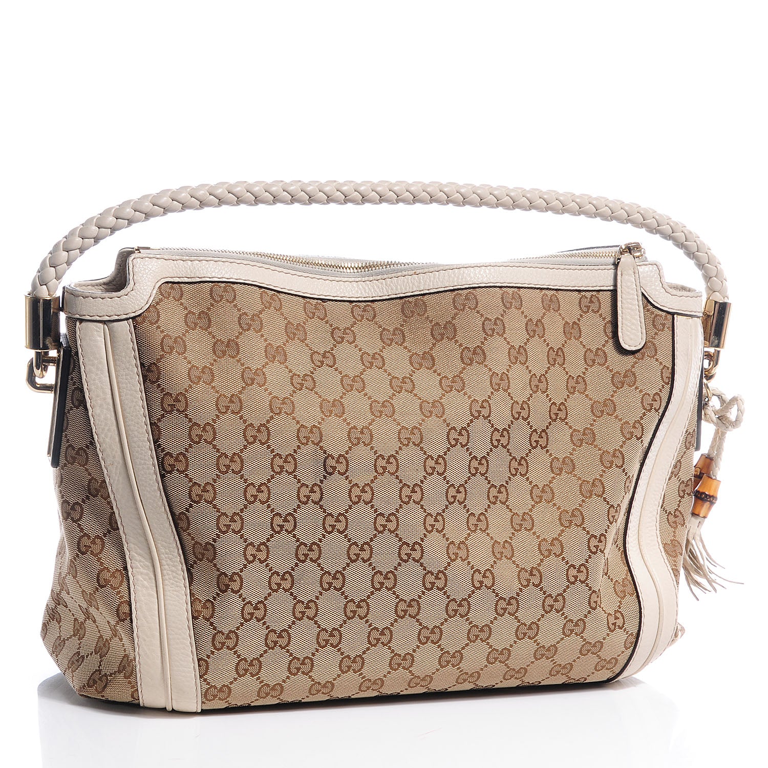 Gucci Monogram Medium Bella Hobo Off White 3 of 8