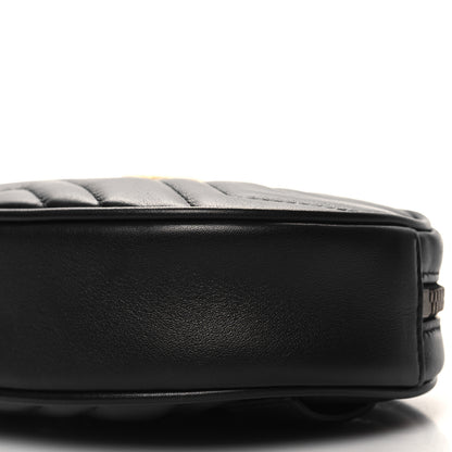 Gucci Calfskin Matelasse GG Marmont Belt Bag 85 34 Black 10 of 10