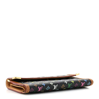 Louis Vuitton Monogram Multicolor Porte Tresor International Wallet Black 4 of 18
