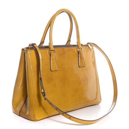 Prada Spazzolato Medium Double Zip Tote Sole Fume 5 of 12