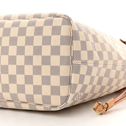 Louis Vuitton Damier Azur Neo Neverfull MM Rose Ballerine 10 of 10