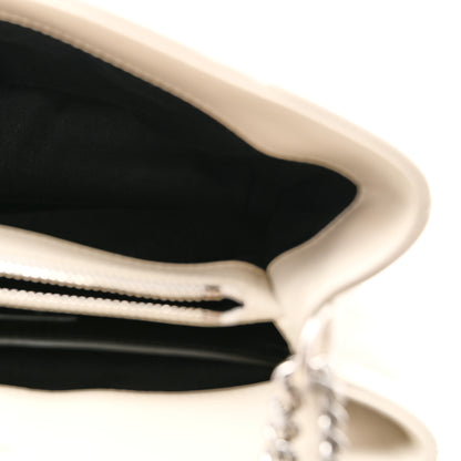Saint Laurent Calfskin Y Quilted Monogram Small Loulou Chain Satchel Ivory 5 of 10