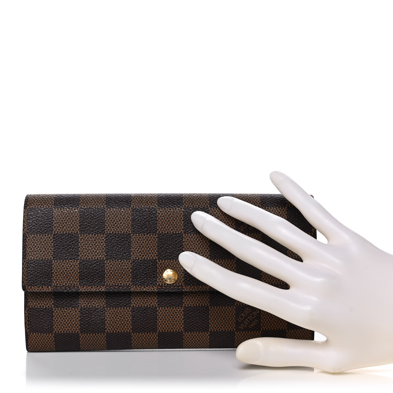 Louis Vuitton Damier Ebene Porte Tresor International Wallet 2 of 10