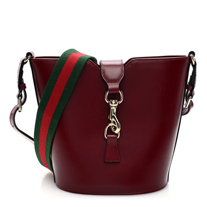 Gucci Tritone Calfskin Web Mini Ophidia Bucket Bag Ancora Red 1 of 10