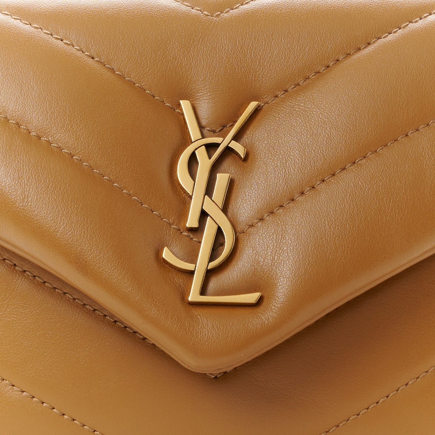 Calfskin Y Quilted Monogram Toy Loulou Crossbody Bag Dark Natural