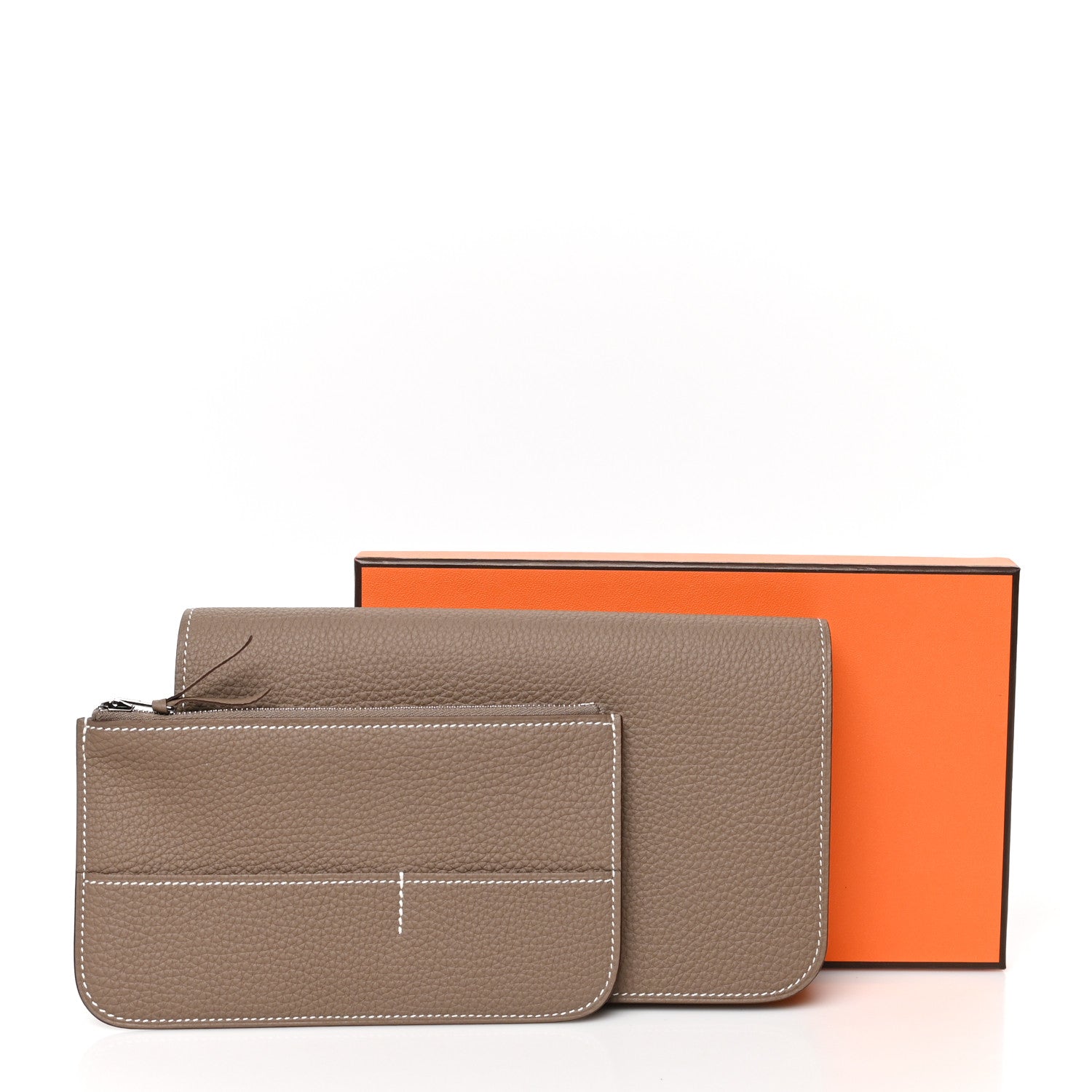 Hermes Togo Dogon Duo Wallet Etoupe 11 of 11