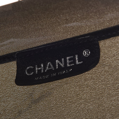 Chanel Vinyl Coco Window Tote Black 7 of 11