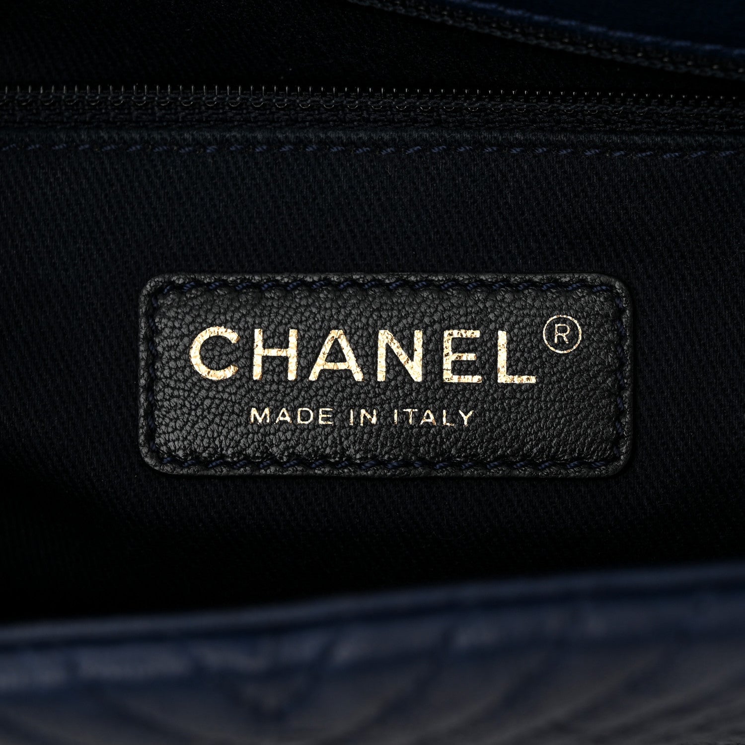 Chanel Calfskin Chevron Quilted Small Surpique Flap Navy 6 of 10