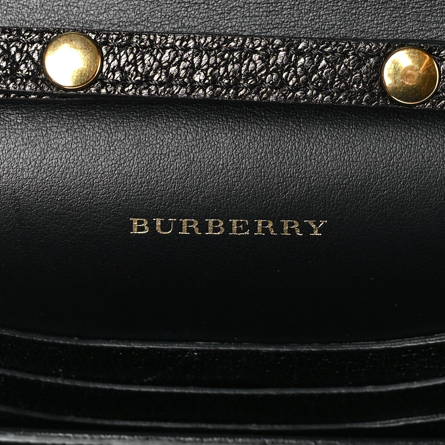 Burberry Calfskin Vintage Check Mini Hayes D-Ring Crossbody Bag Black 6 of 8