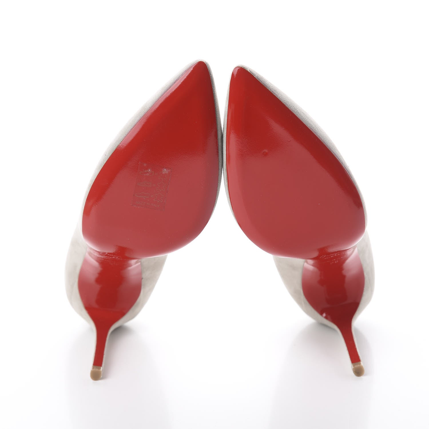 Christian Louboutin Suede Pigalle Follies 100 Pumps 38 Fume 5 of 7