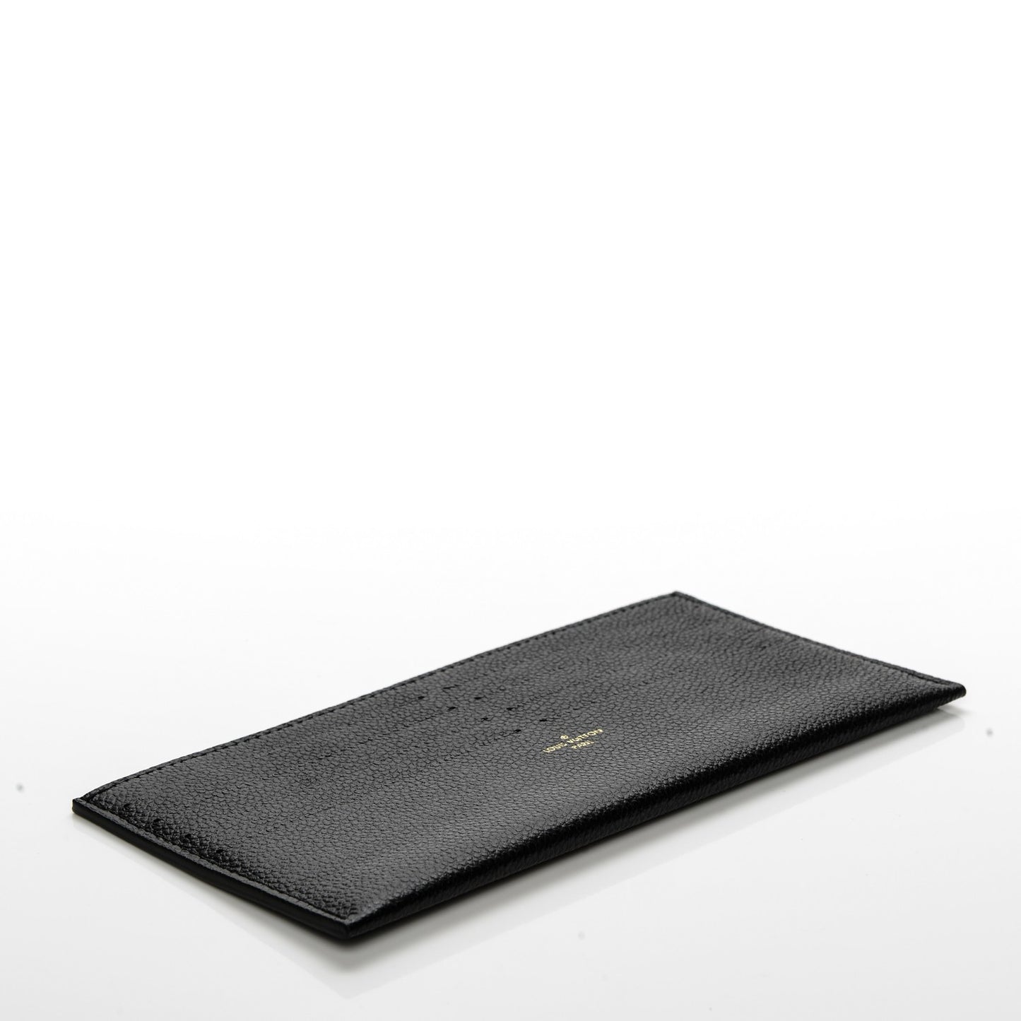 Calfskin Felicie Chain Wallet Card Holder Insert Black