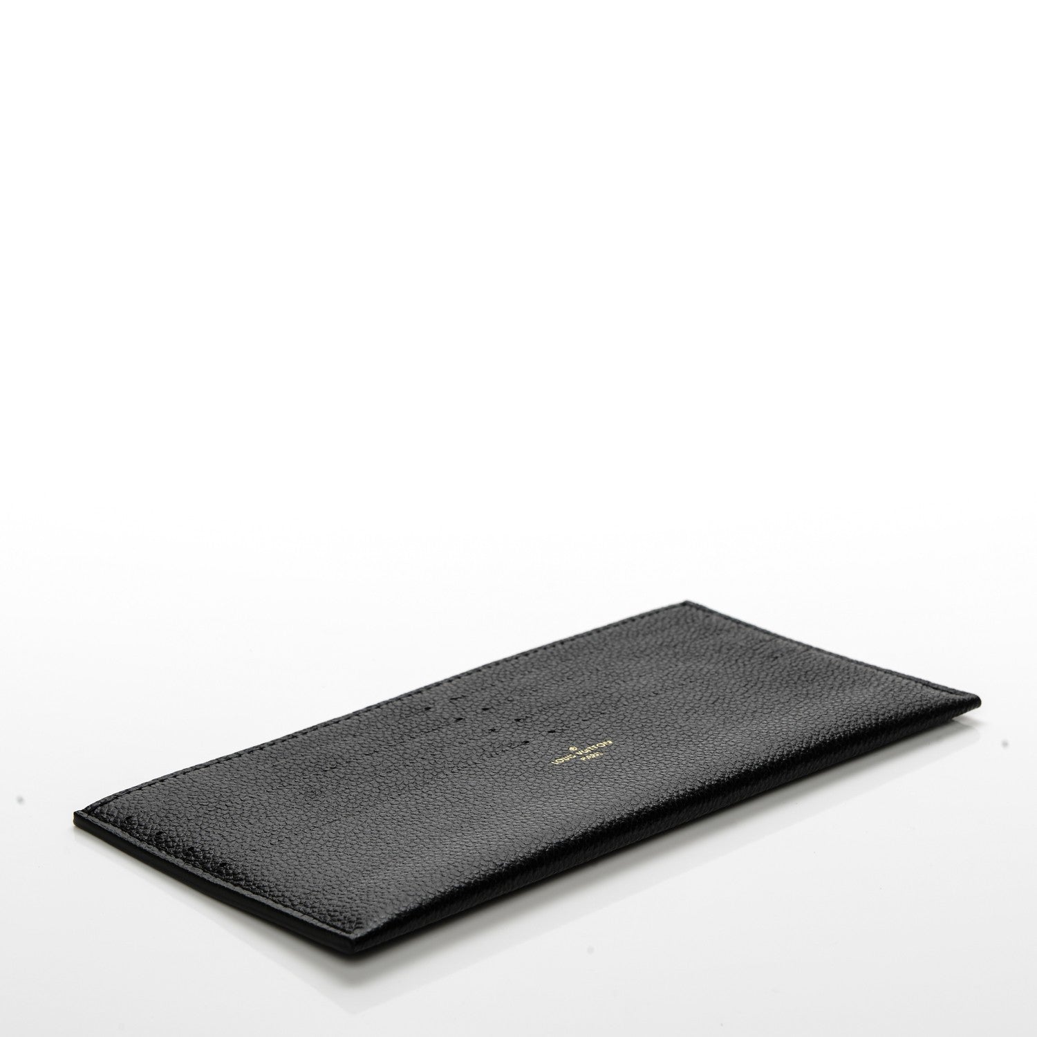 Louis Vuitton Calfskin Felicie Chain Wallet Card Holder Insert Black 4 of 6