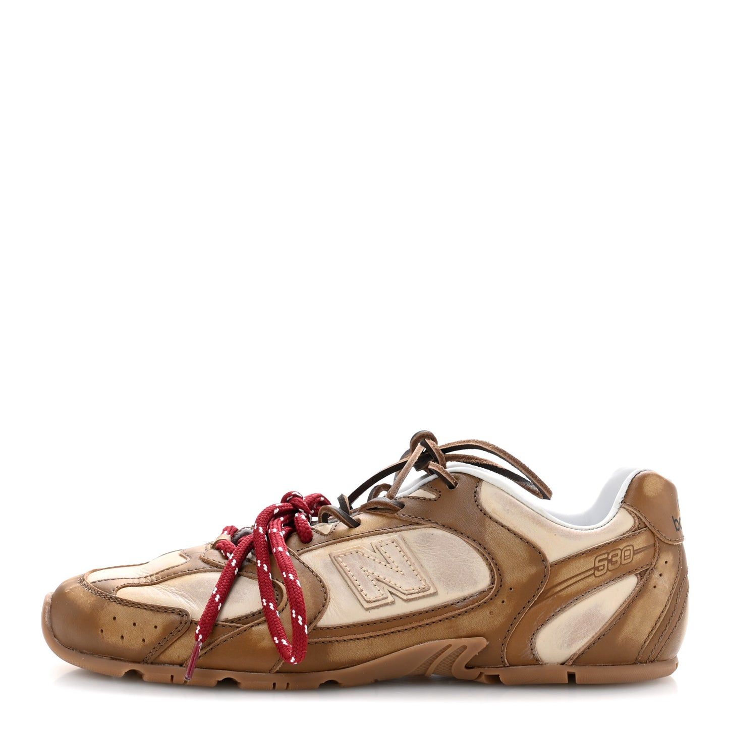 X NEW BALANCE Calfskin 530 SL Sneakers 37.5 Cinnamon