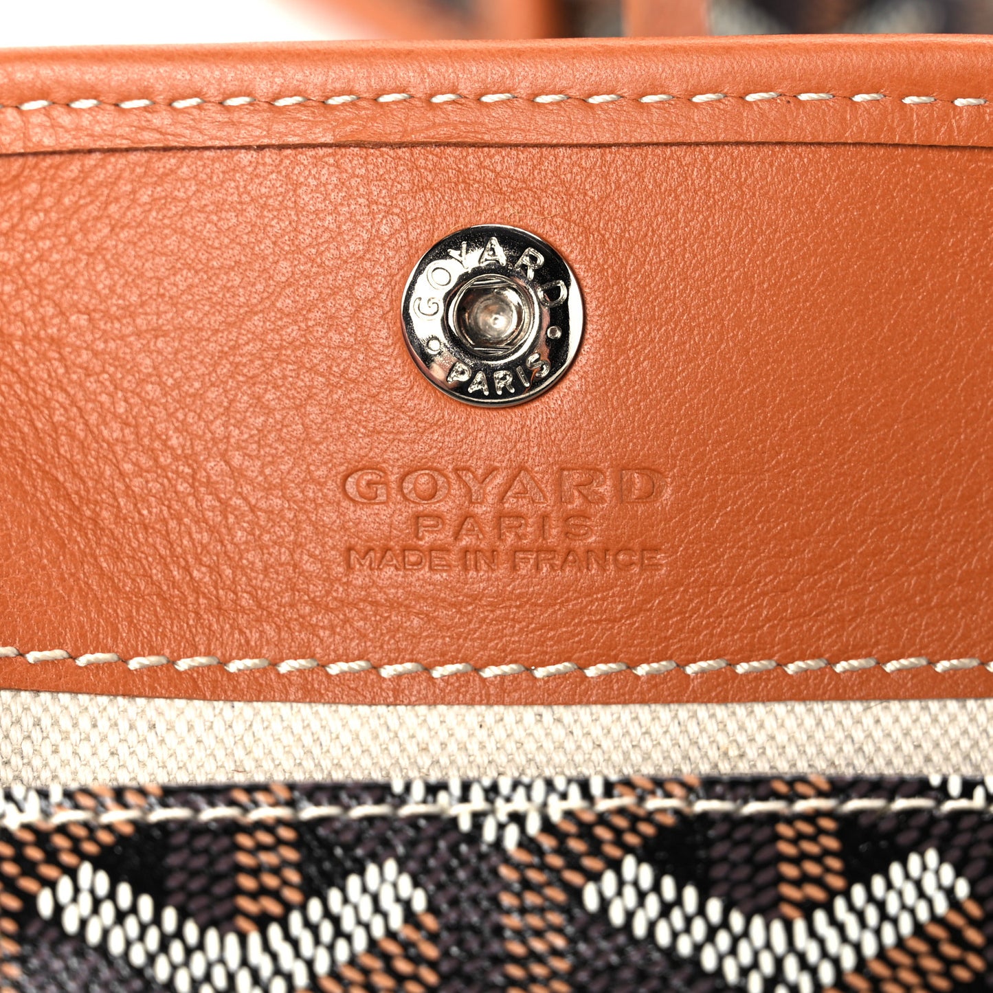 Goyardine Reversible Mini Anjou Black Gold