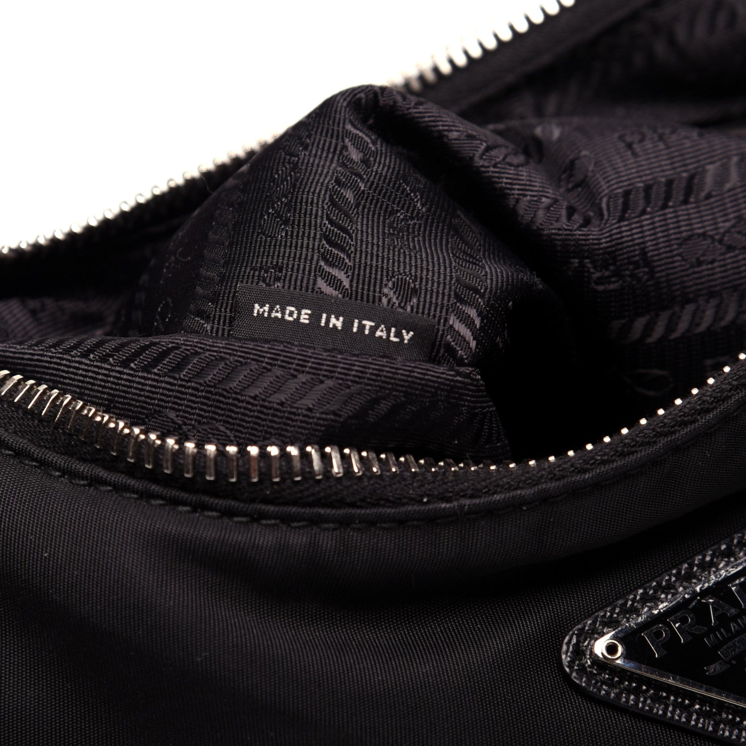 Prada Tessuto Nylon Mini Re-Edition 2000 Bag Black 9 of 12