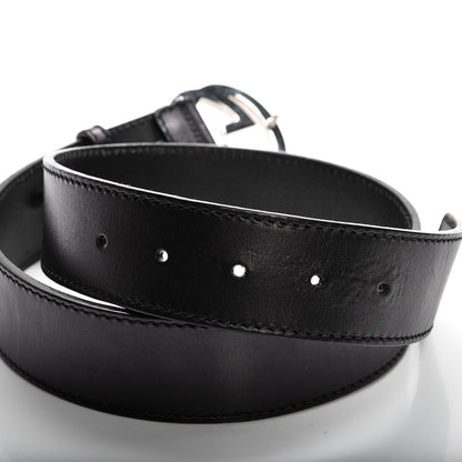 Gucci Calfskin Interlocking G Belt 80 32 Black 5 of 6