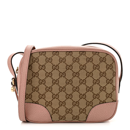 Gucci Monogram Mini Bree Messenger Bag Beige Soft Pink 1 of 12