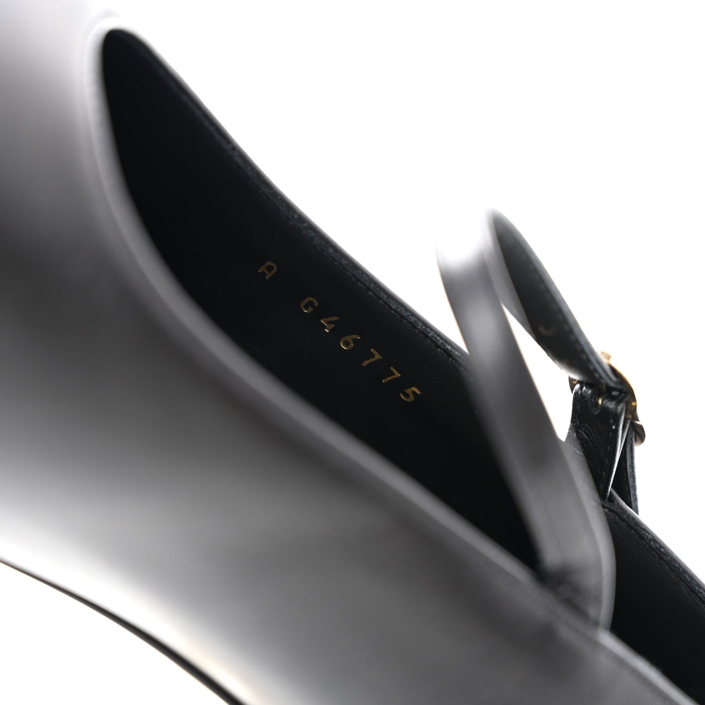 Lambskin Patent Cap Toe Pearl Ball Mary Janes 39 Black