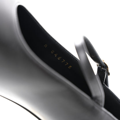 Chanel Lambskin Patent Cap Toe Pearl Ball Mary Janes 39 Black 8 of 10