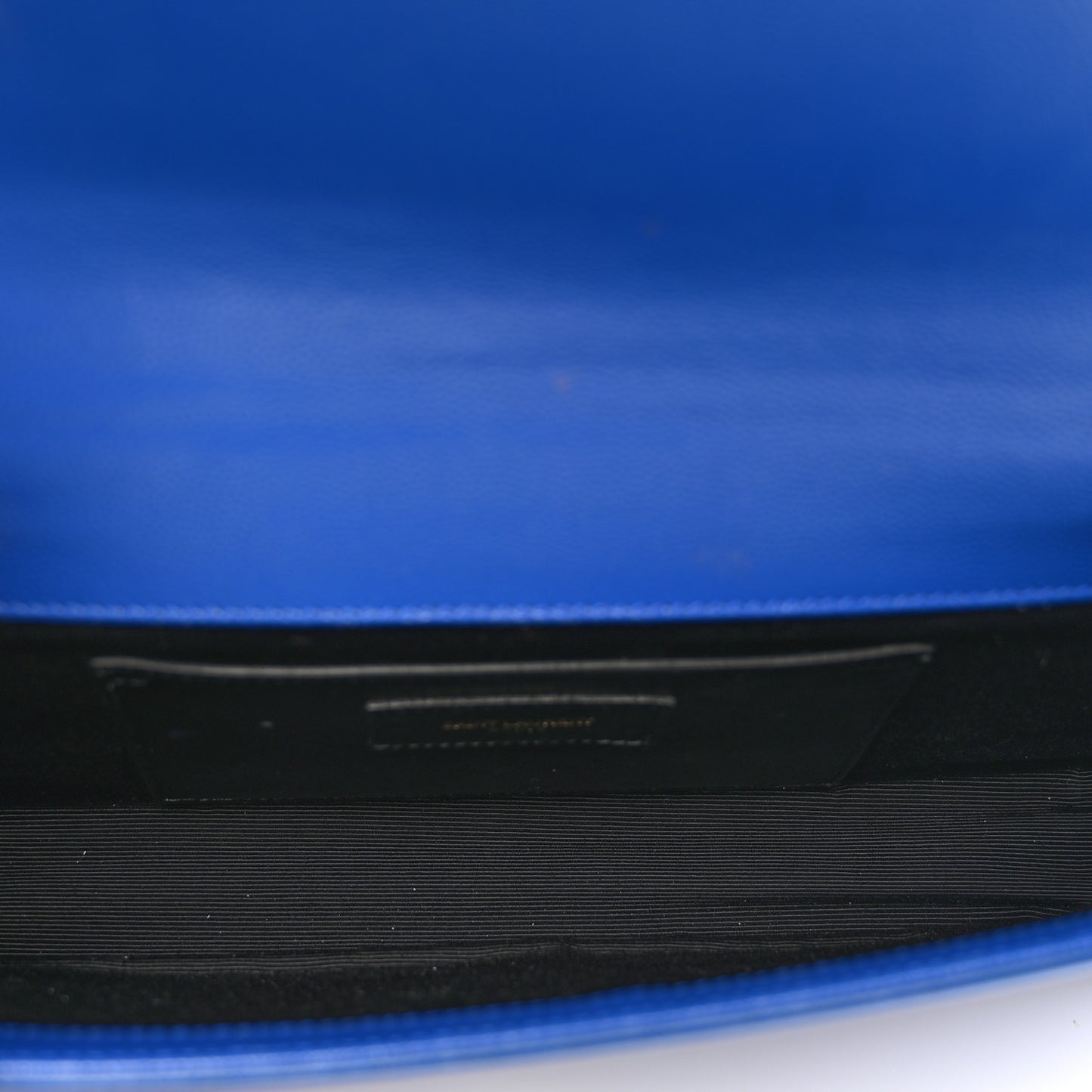 Grain De Poudre Classic Monogram Cassandre Clutch Blue Majorelle