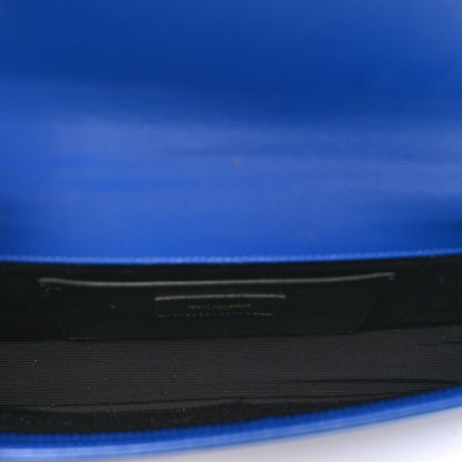 Saint Laurent Grain De Poudre Classic Monogram Cassandre Clutch Blue Majorelle 5 of 9