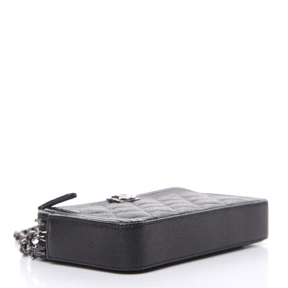 Chanel Caviar Quilted Small Boy Clutch With Chain Black 4 of 11