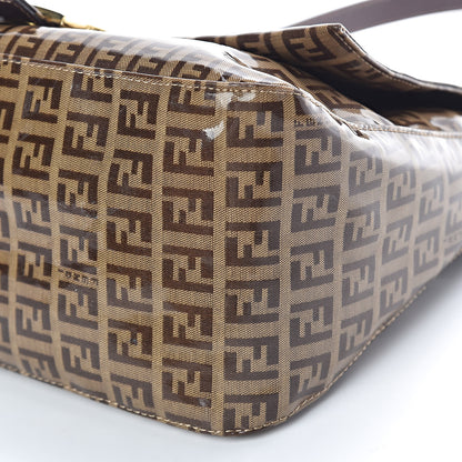 Fendi Vinyl Zucchino Mama Baguette Tobacco 9 of 9
