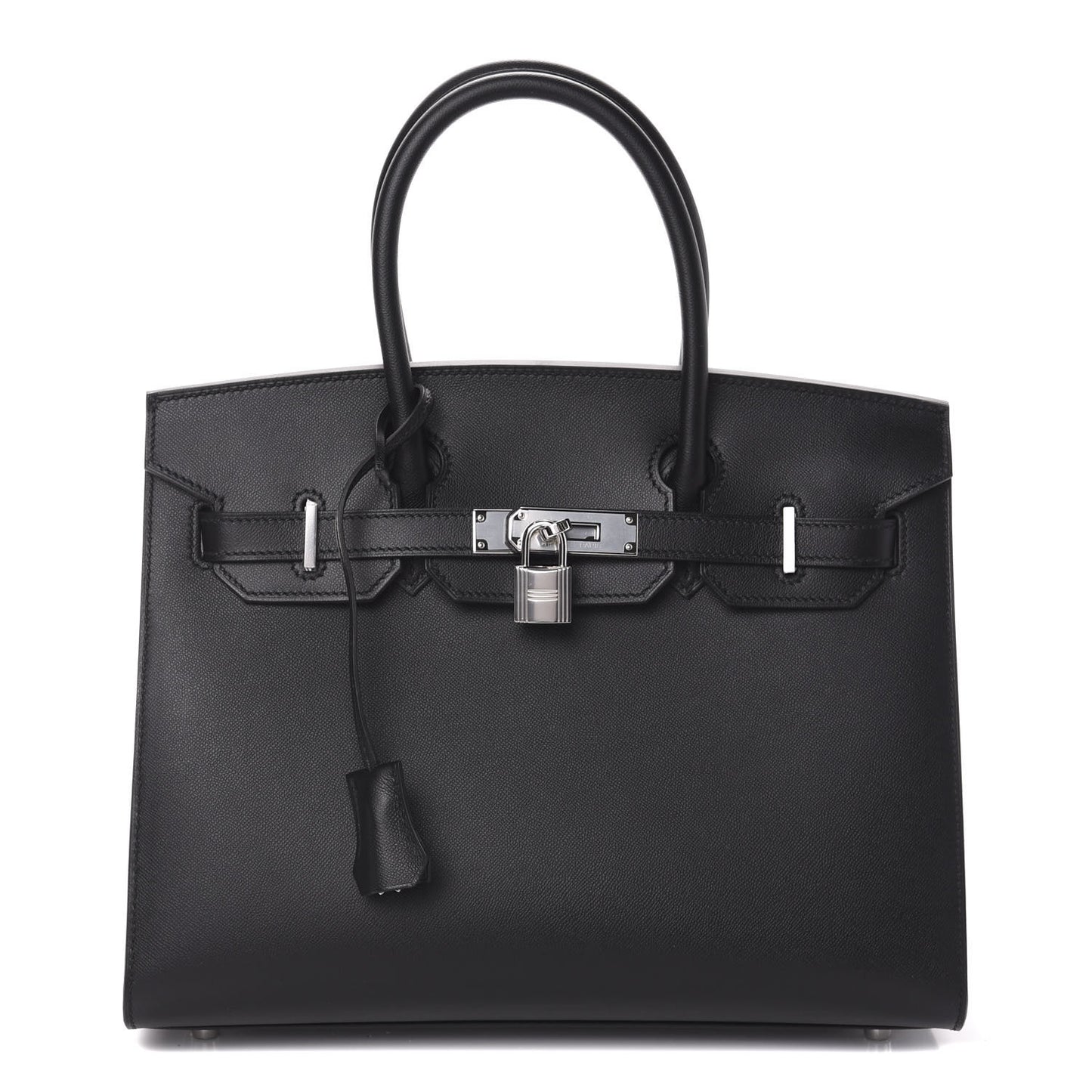 Grained Monsieur Birkin Sellier 30 Black
