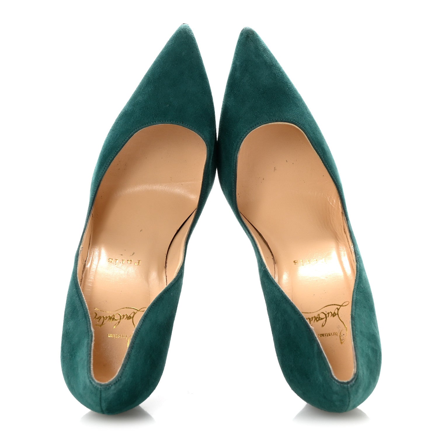 Christian Louboutin Suede So Kate 120 Pumps 39.5 Forest 2 of 9