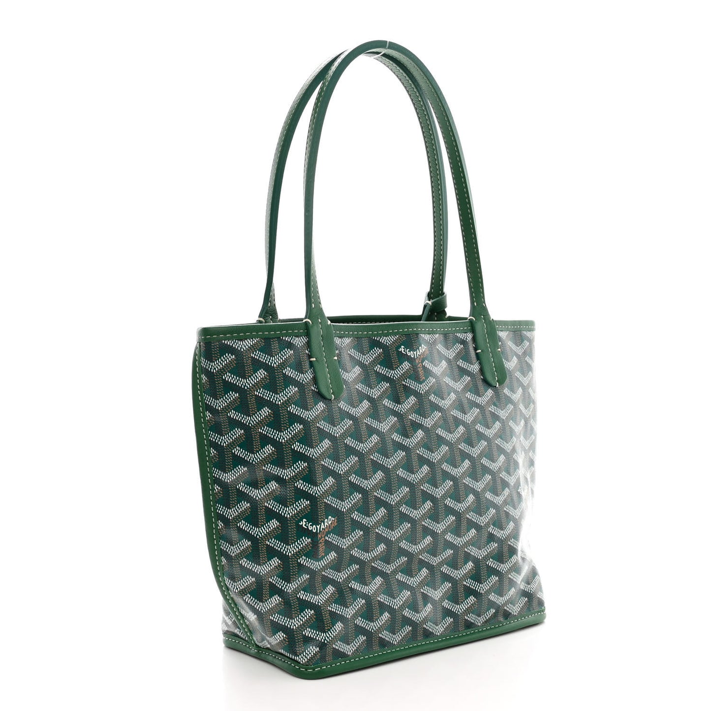 Goyardine Reversible Mini Anjou Green