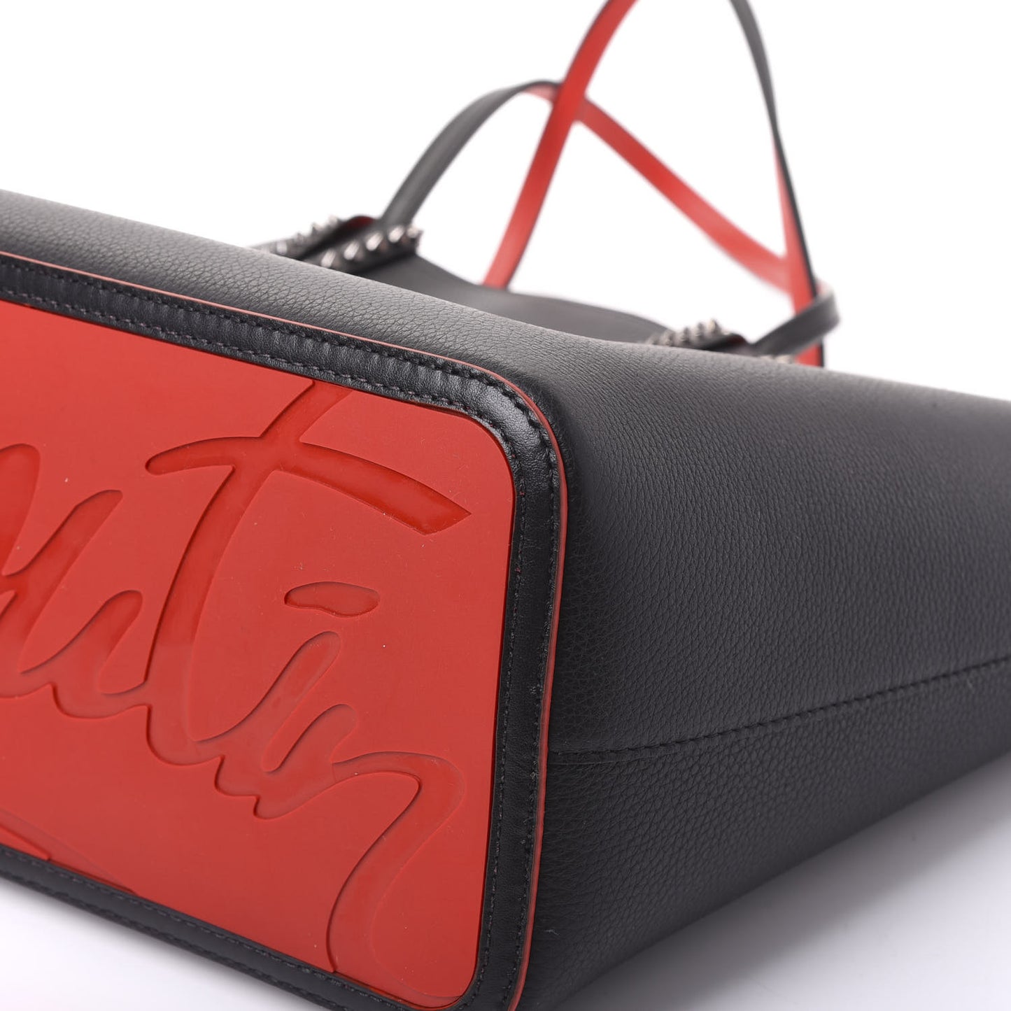 Calfskin Spikes East West Cabata Tote Black