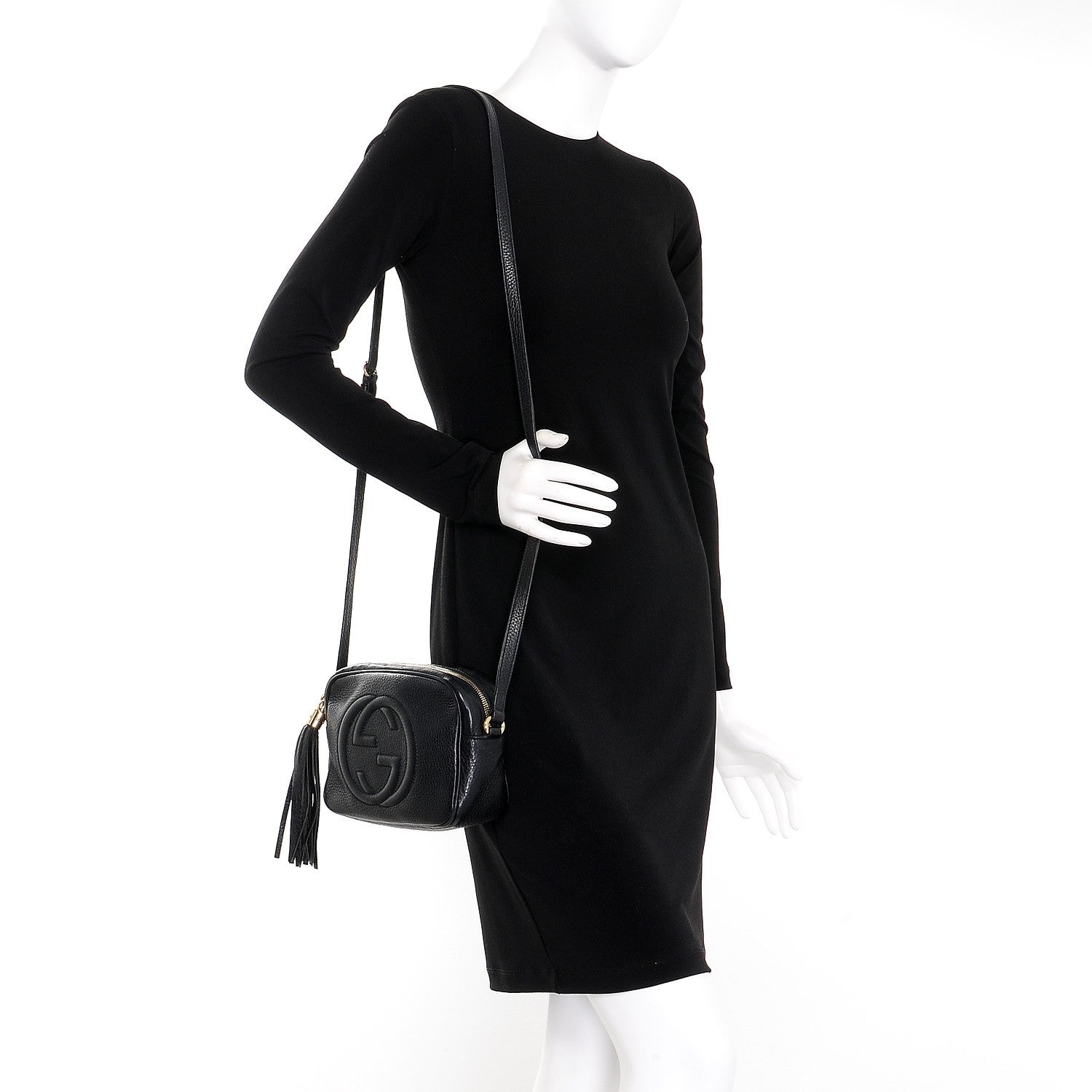 Gucci Pebbled Calfskin Small Soho Disco Bag Black 2 of 7
