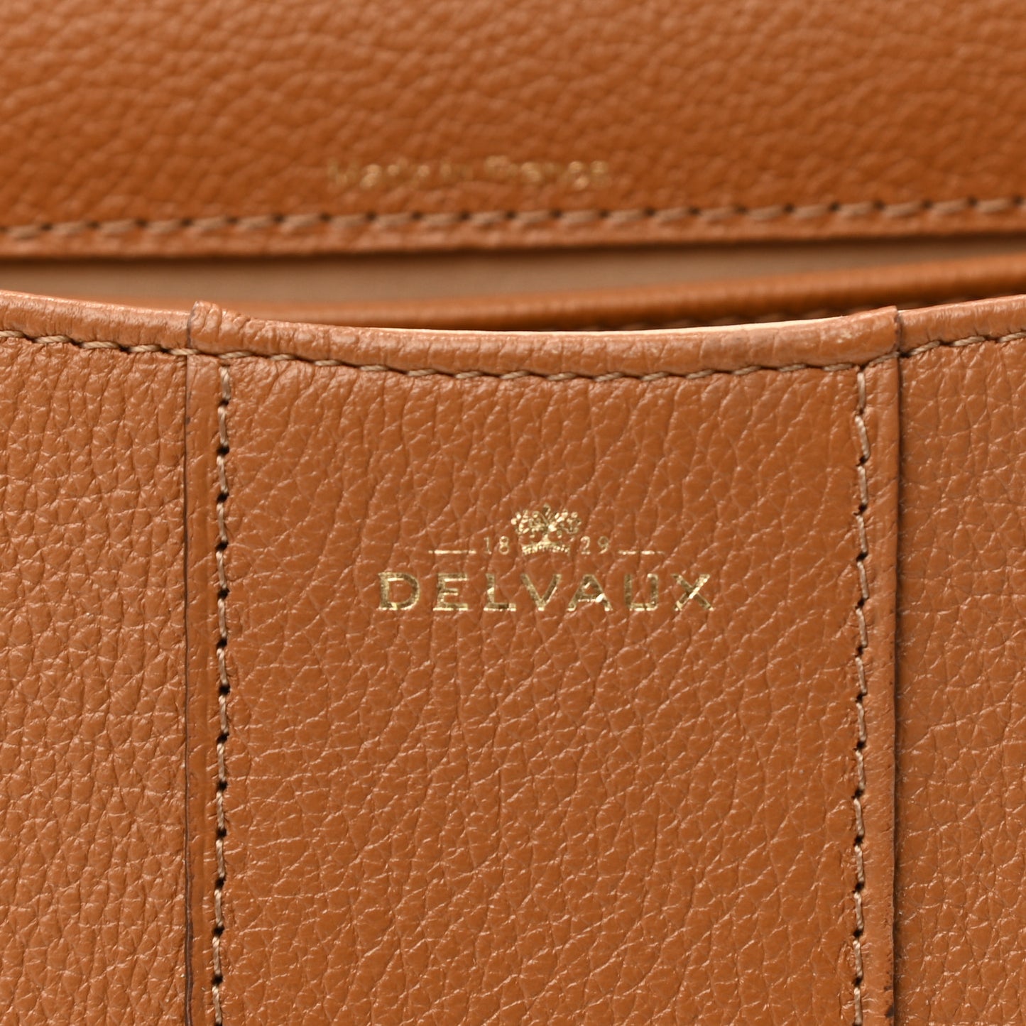 Grained Calfskin Mini Brillant Satchel Natural