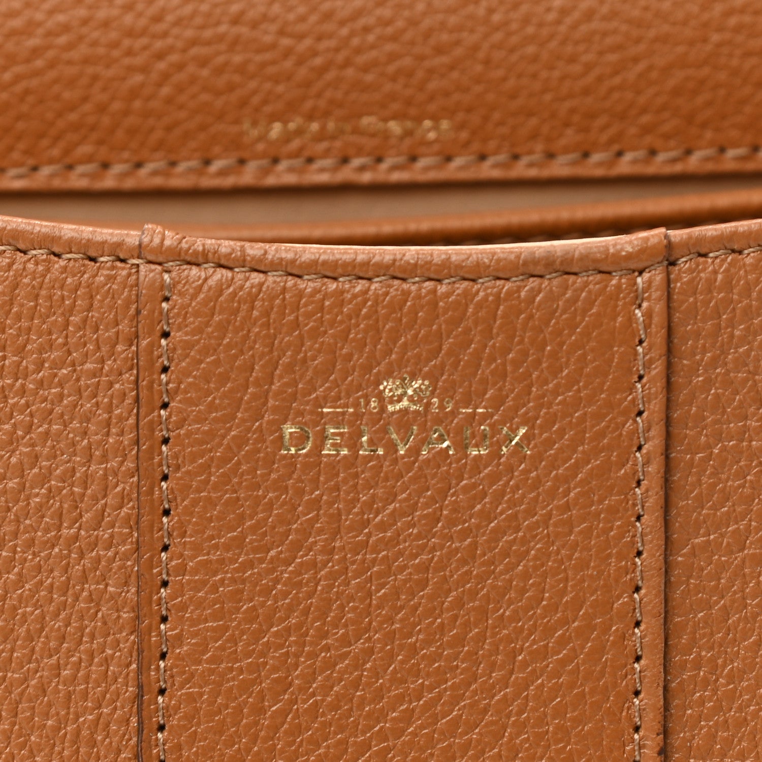 Delvaux Grained Calfskin Mini Brillant Satchel Natural 6 of 10