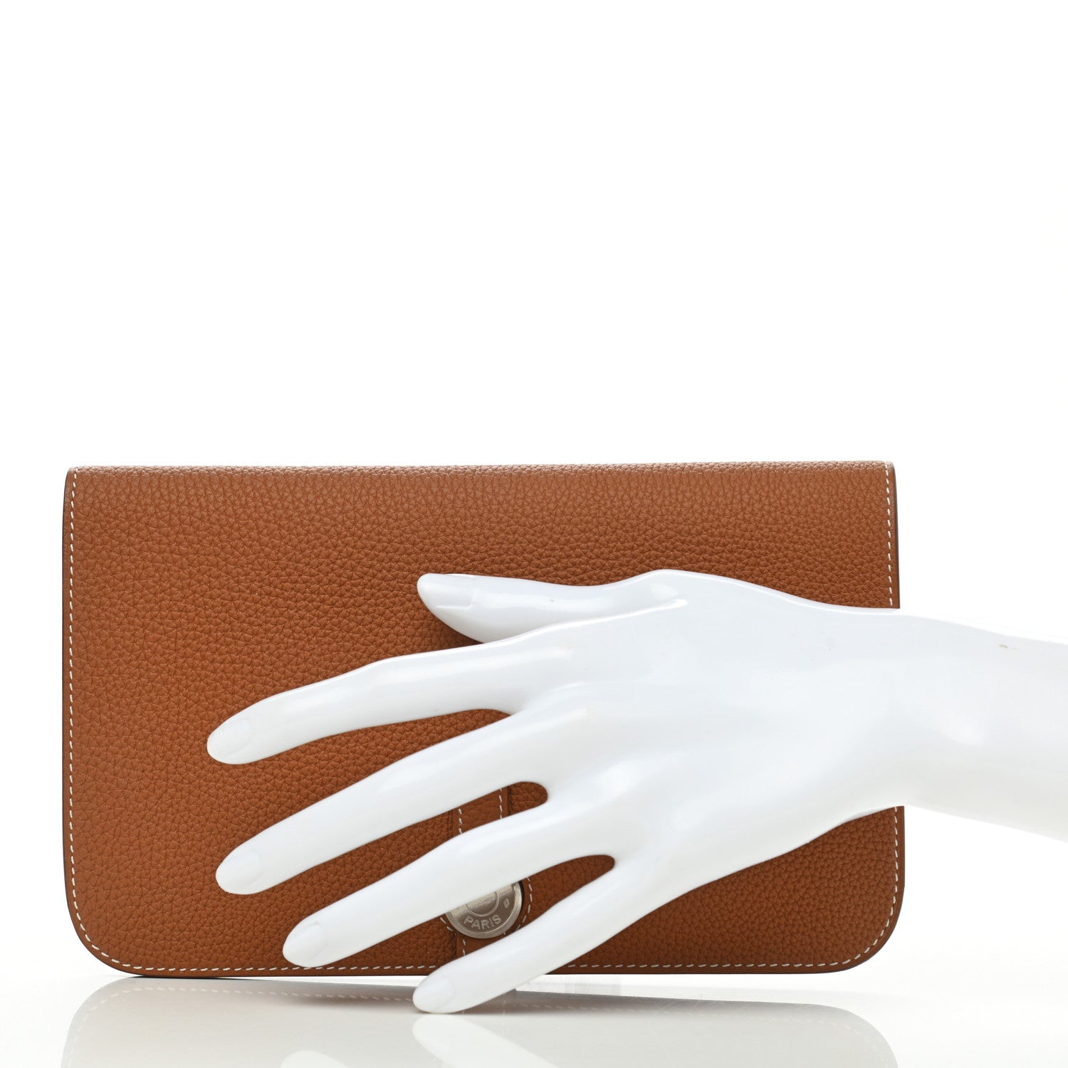 Hermes Togo Dogon Duo Wallet Gold 3 of 8