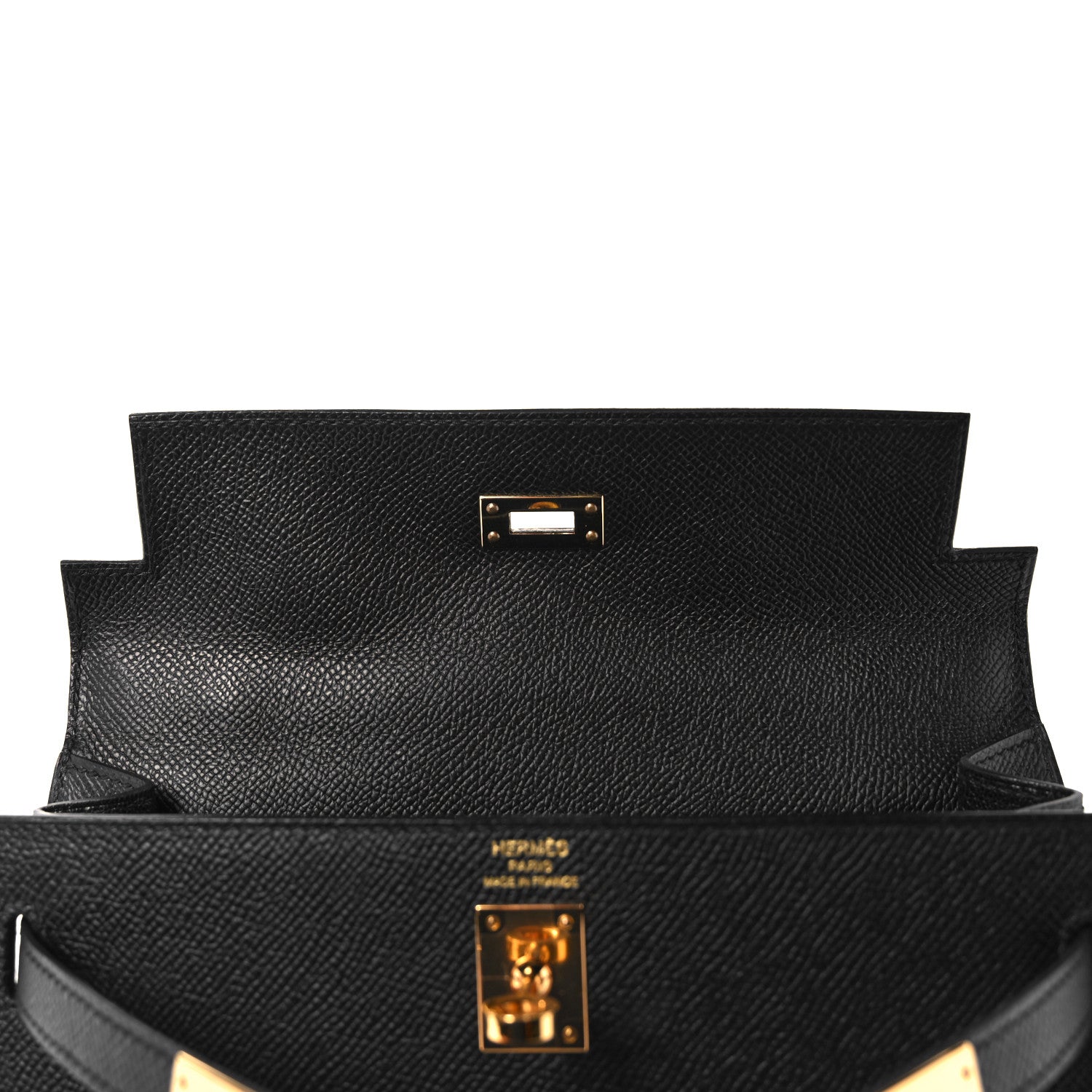 Hermes Epsom Kelly Sellier 25 Black 19 of 38