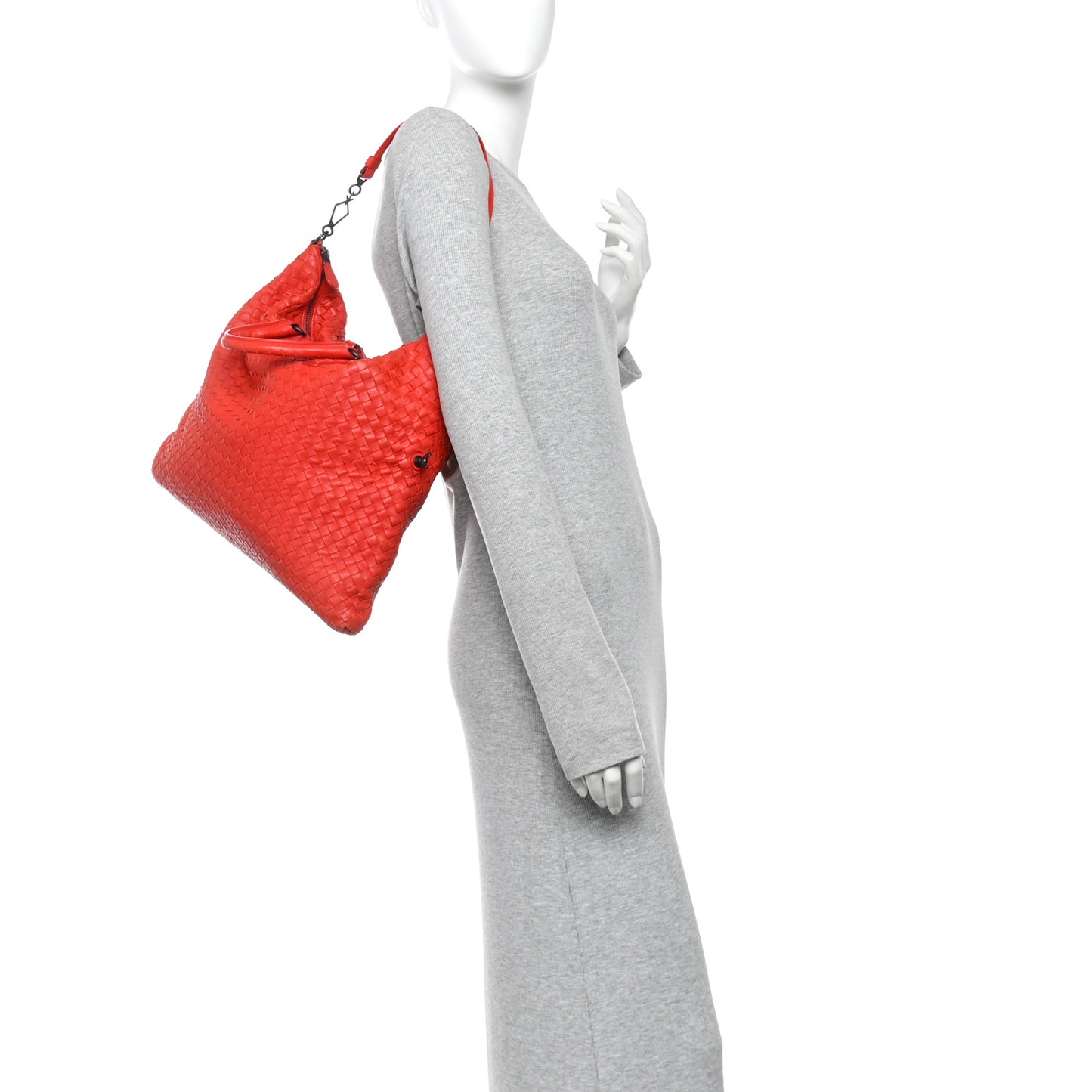 Nappa Intrecciato Medium Convertible Tote Vesuvio