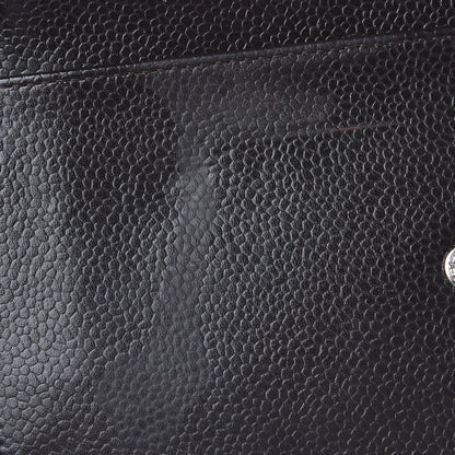 Chanel Caviar Timeless CC Wallet On Chain WOC Dark Brown 12 of 18