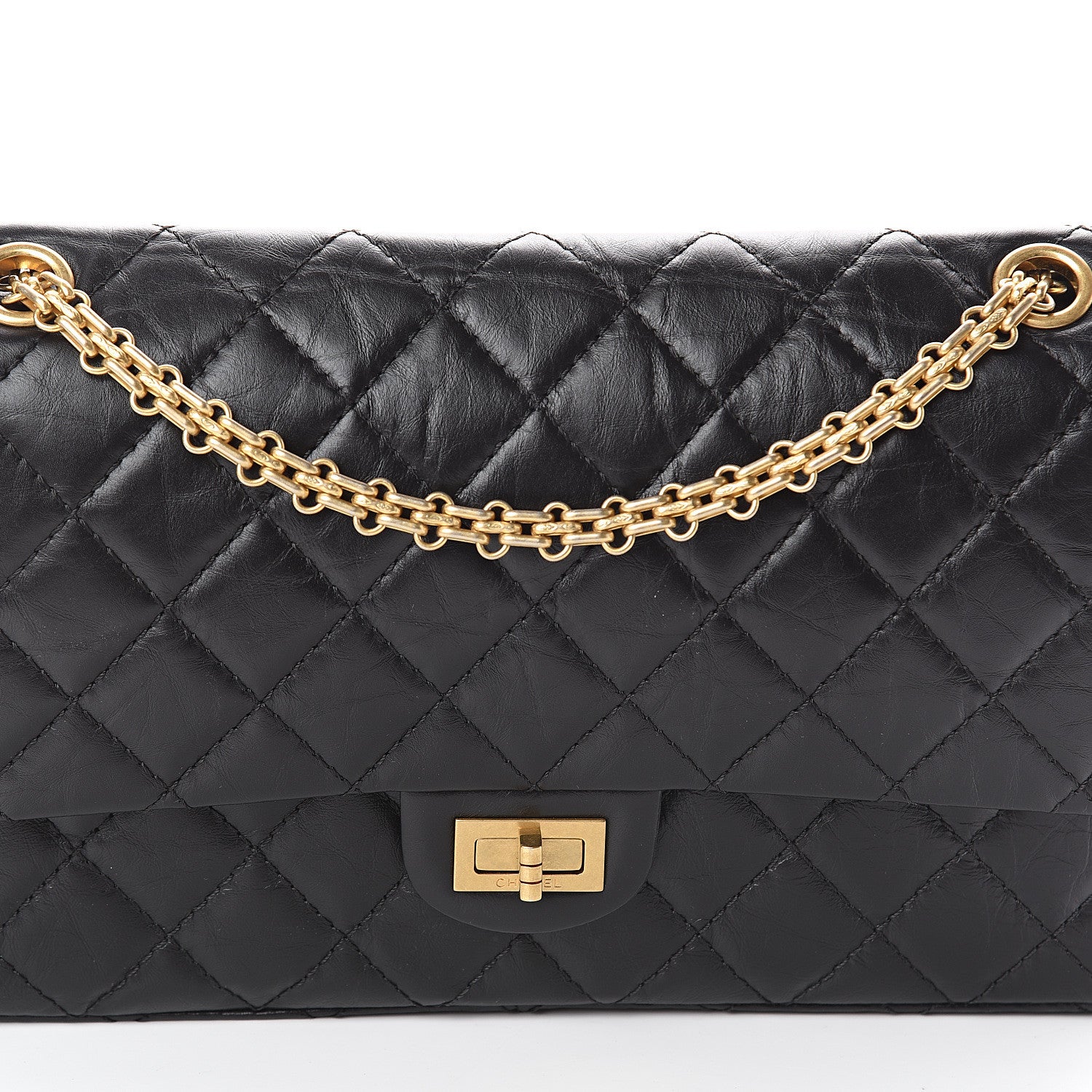 Chanel Aged Calfskin Quilted 2.55 Reissue 226 Flap Black 7 of 9