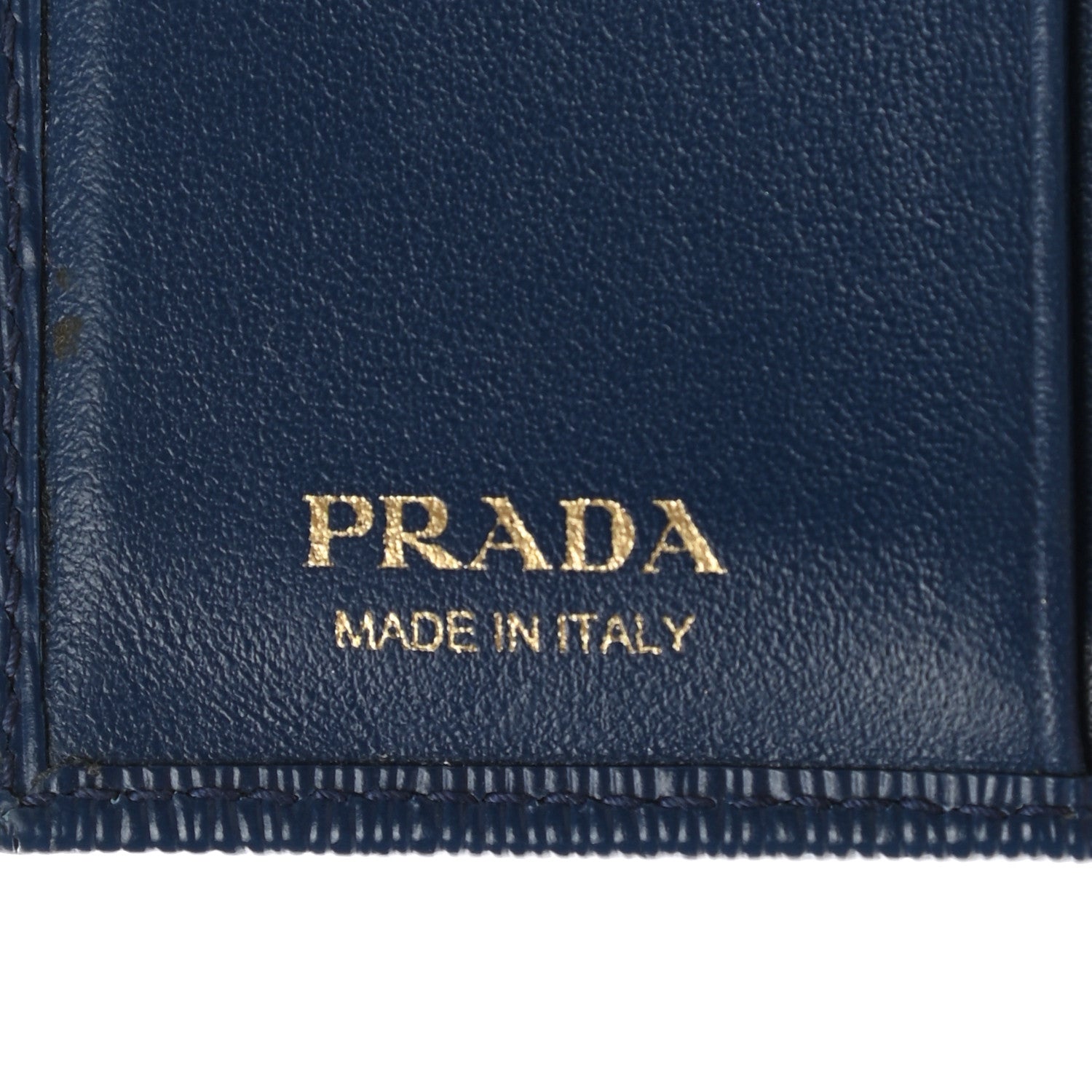 Prada Vitello Move Bi-Fold Wallet Bleuette 6 of 7